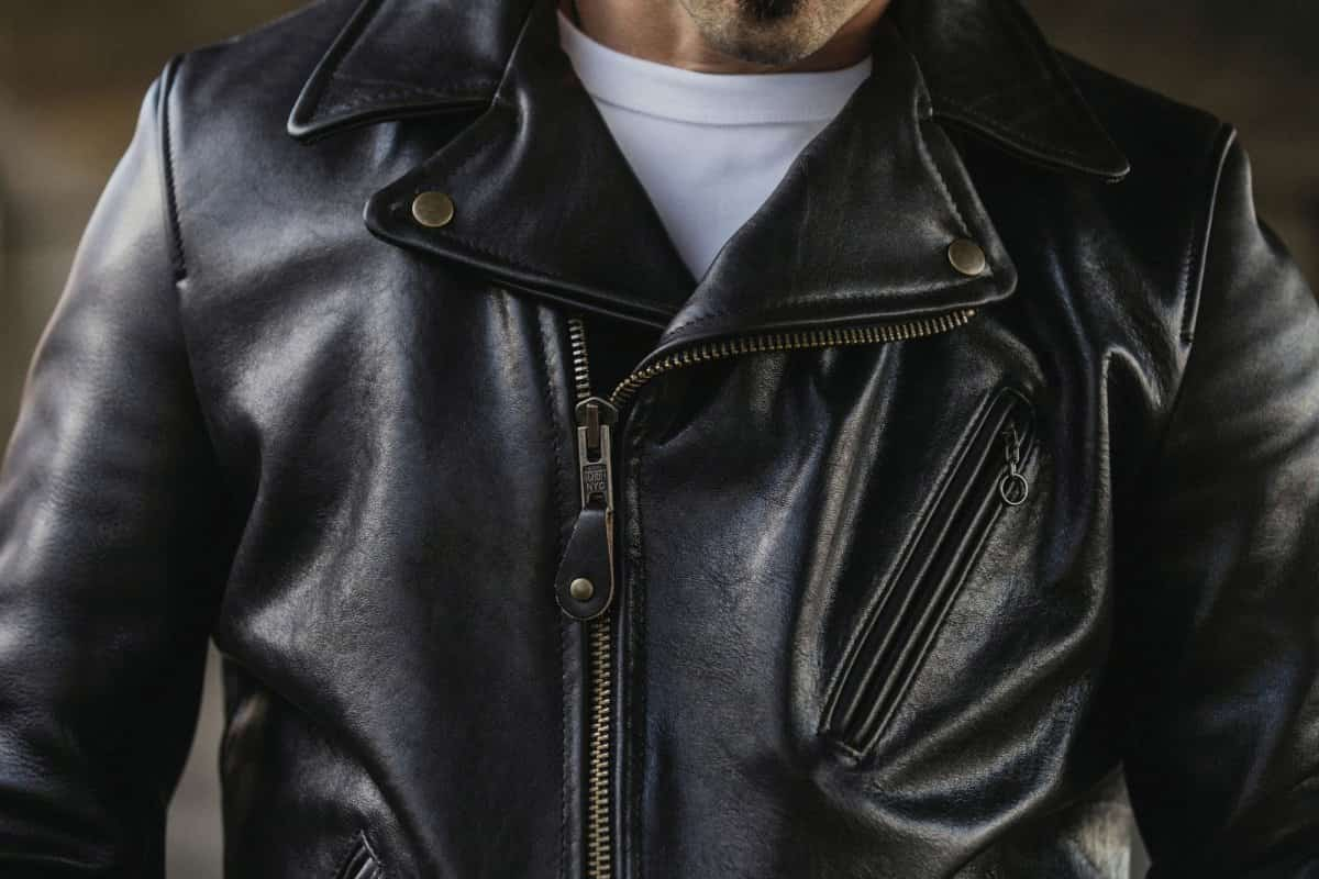 cowhide leather jacket