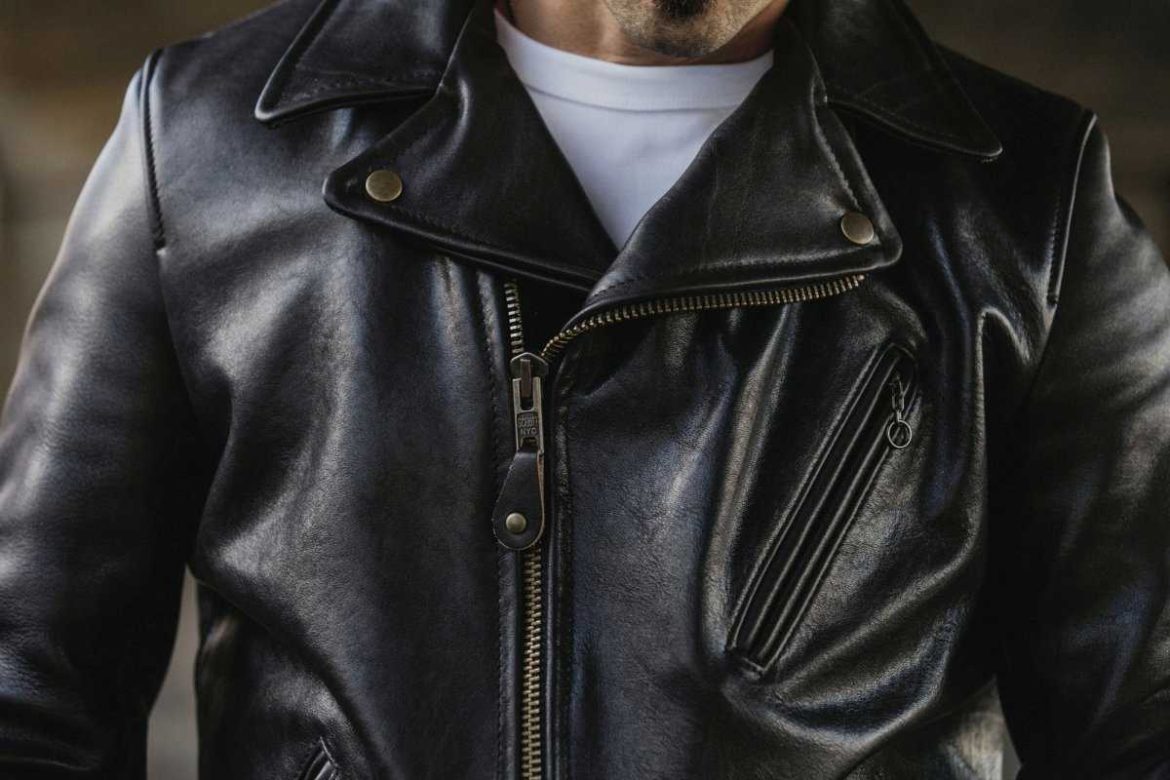 full grain black cowhide leather jacket and the advantages