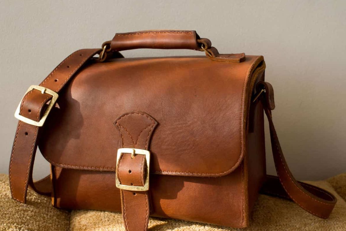 cow floater leather bag for men’s use