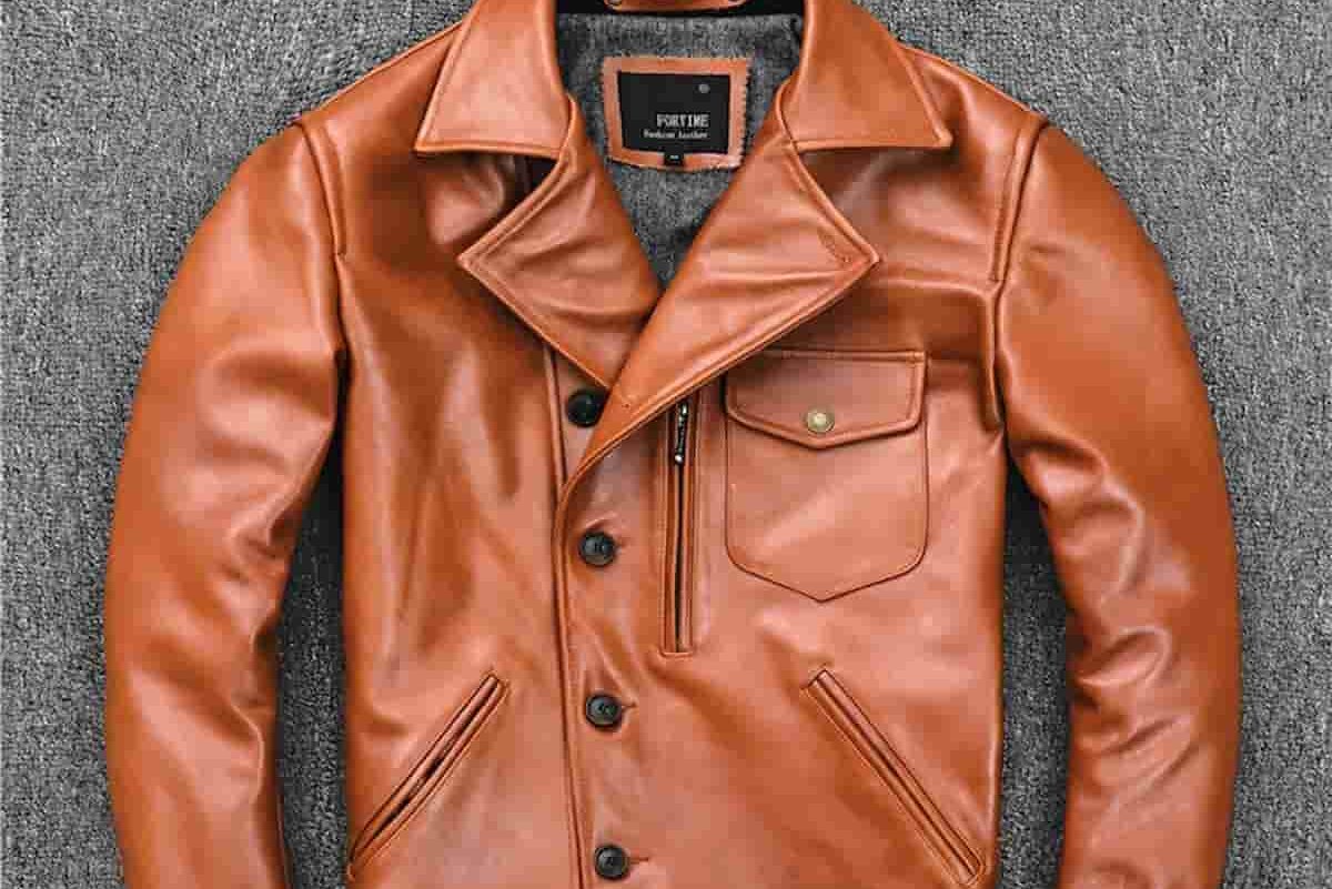 cowhide leather jacket