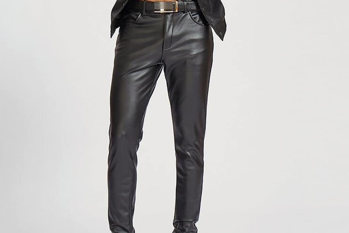 cowhide leather pants