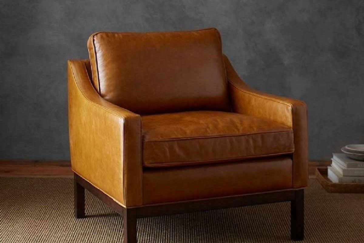 cowhide leather chair