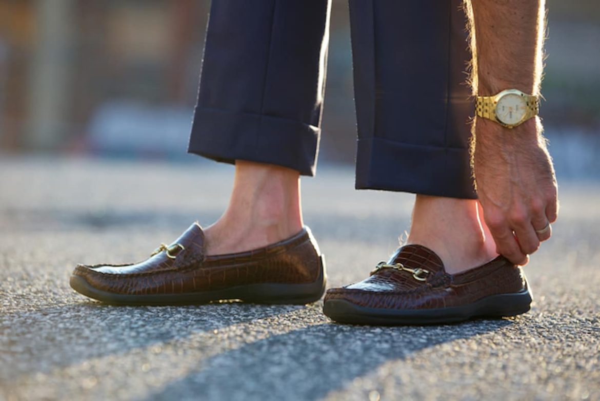 cow floater leather chunky loafer with different color