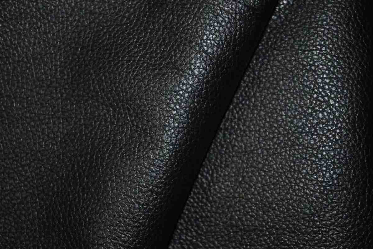 full grain black cowhide leather