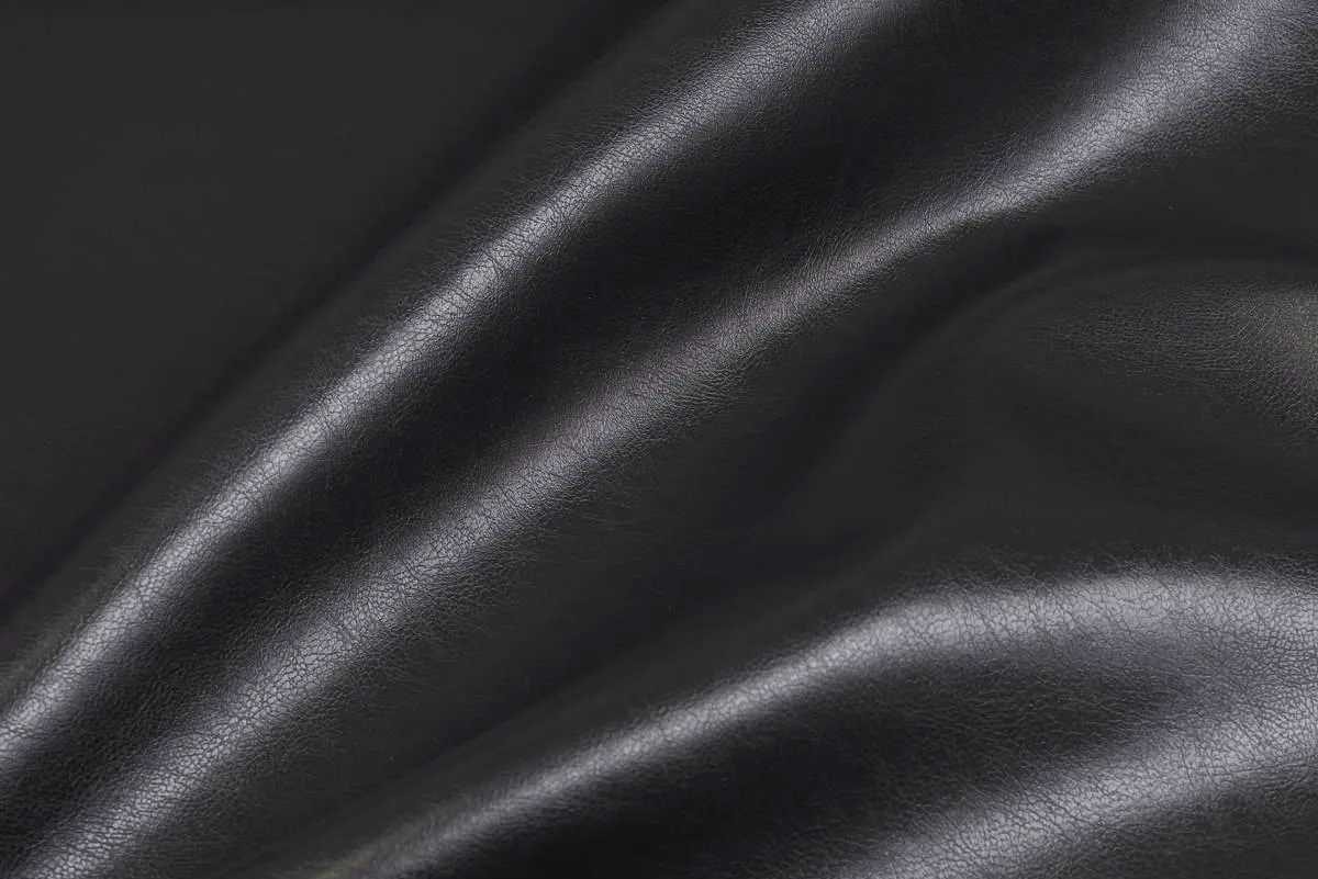 full grain black cowhide leather