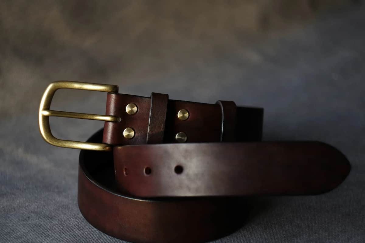 cow floater leather belt