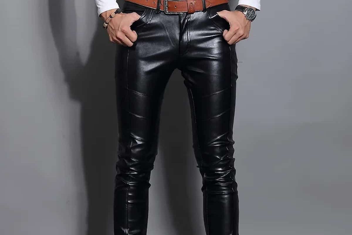 cowhide leather pants