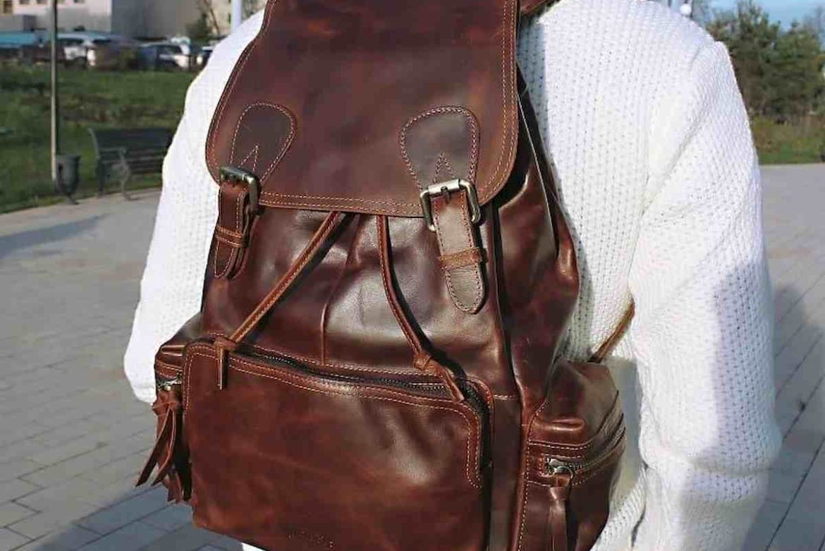 leather backpack egypt for transporting your day-to-day necessities