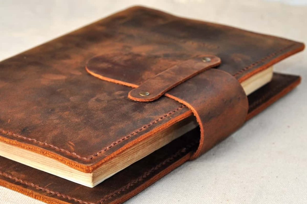 cowhide leather journal and the required information