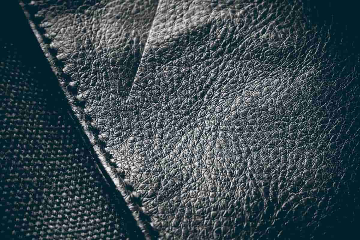 embossed cowhide leather