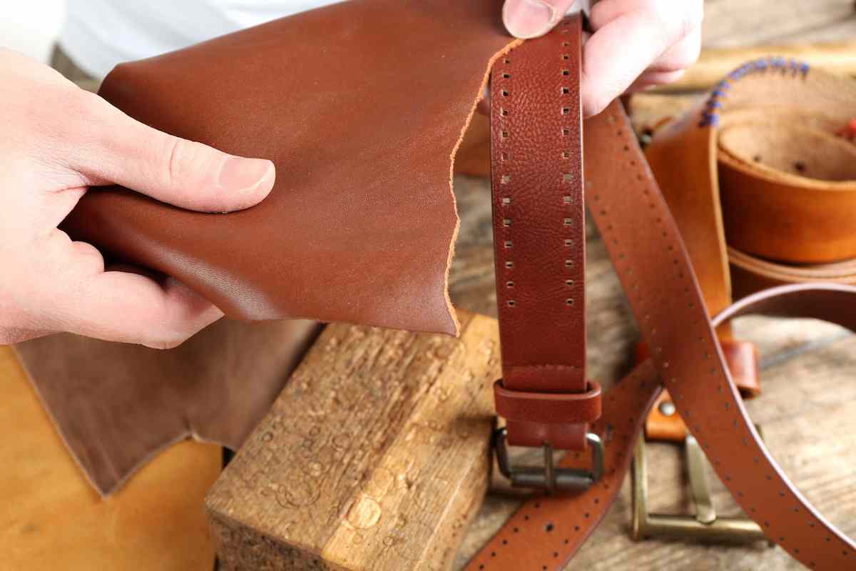 full grain leather belt